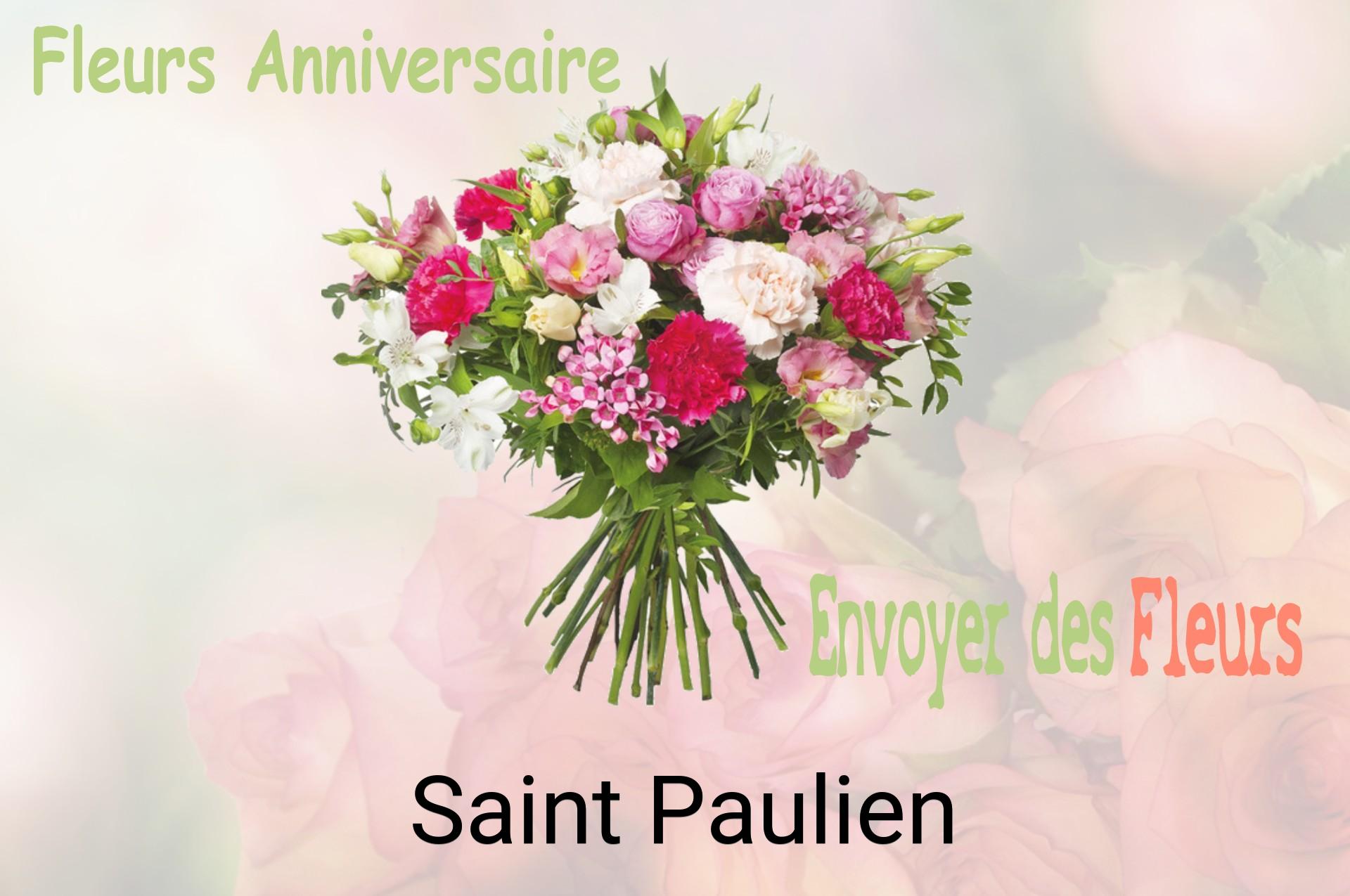 Bouquet de fleurs d’anniversaire livré à Saint-Paulien